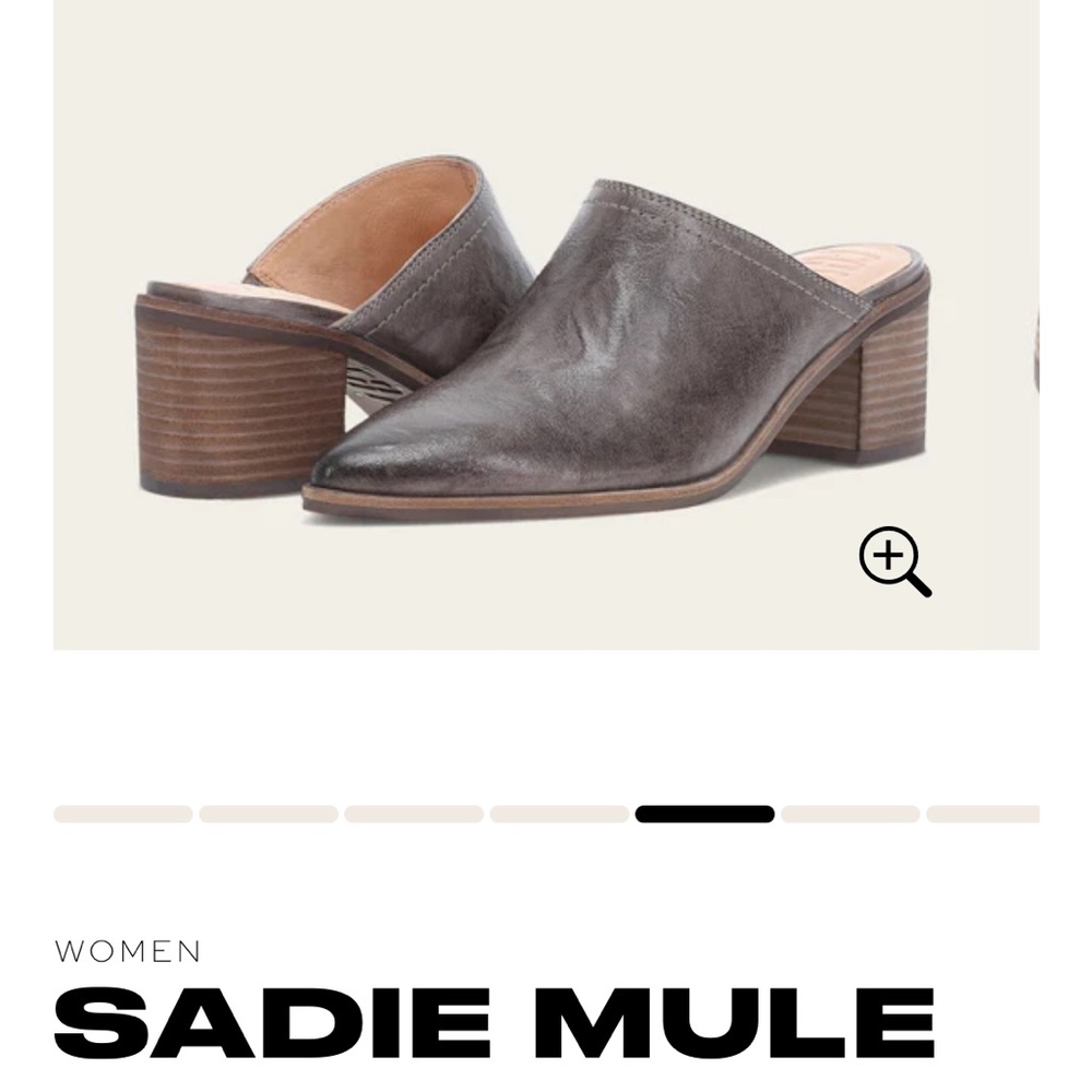 Frye Sadie Mule 10 Steel